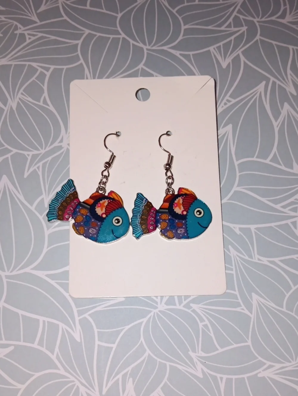 Colorful Fish 🐟 Enamel Drop Earrings New!